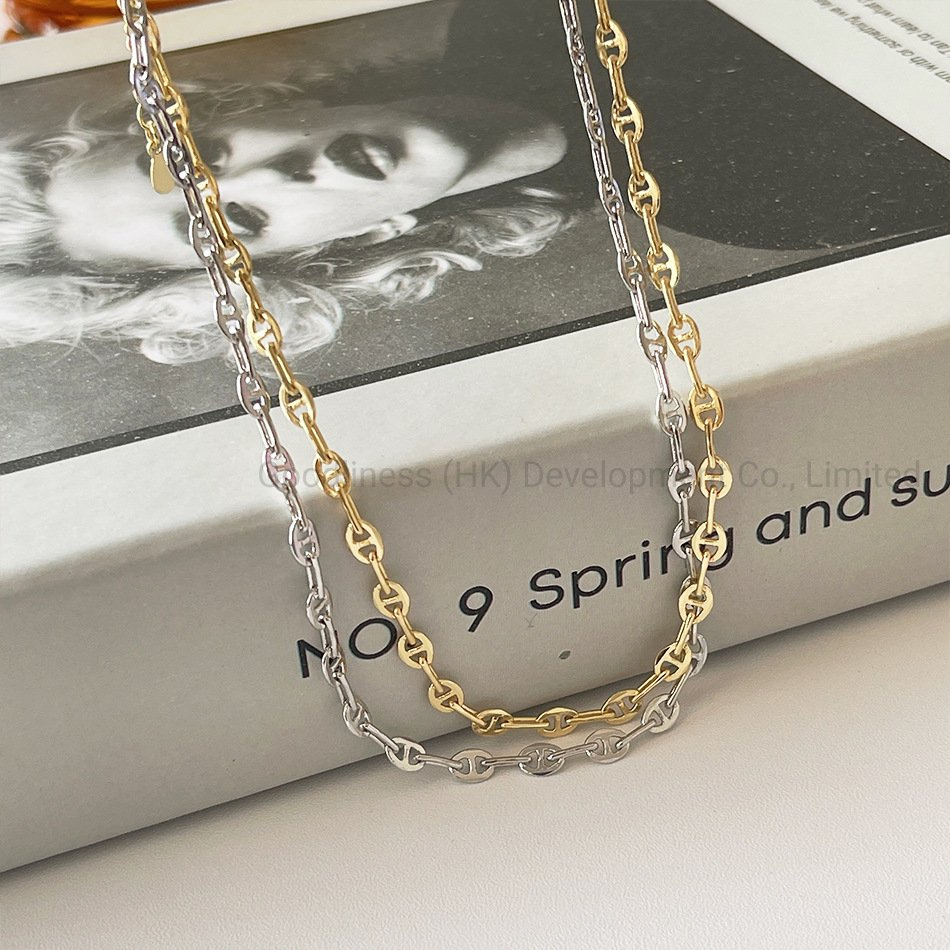 Fashion Simple Japanese Pig Nose Chain Factory Wholesale Necklace