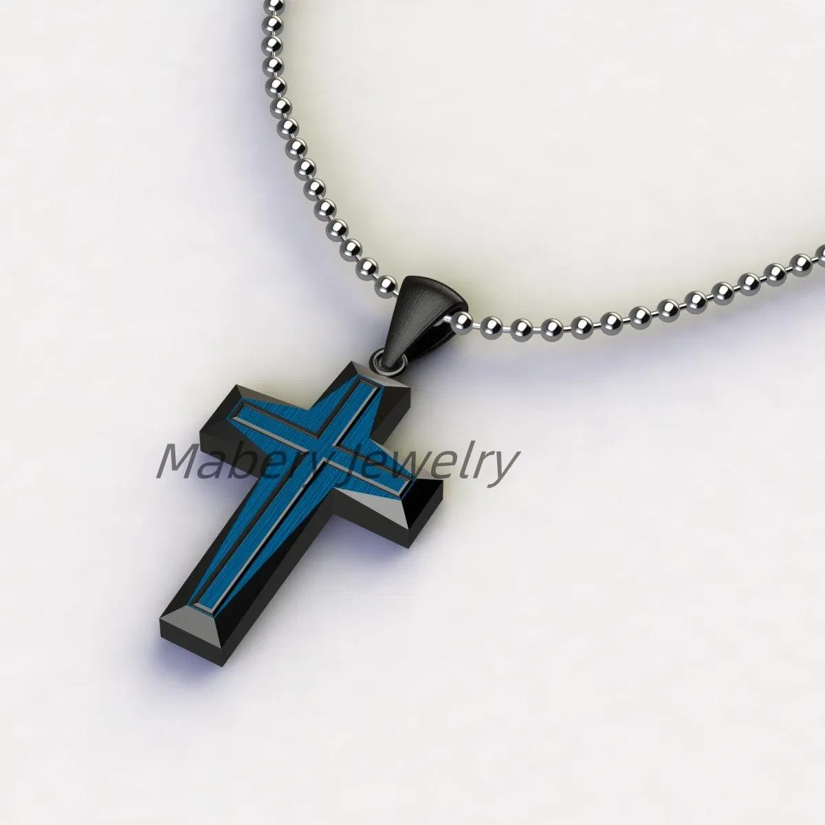 Modern 3D Geometric Pendant in Durable Titanium Steel