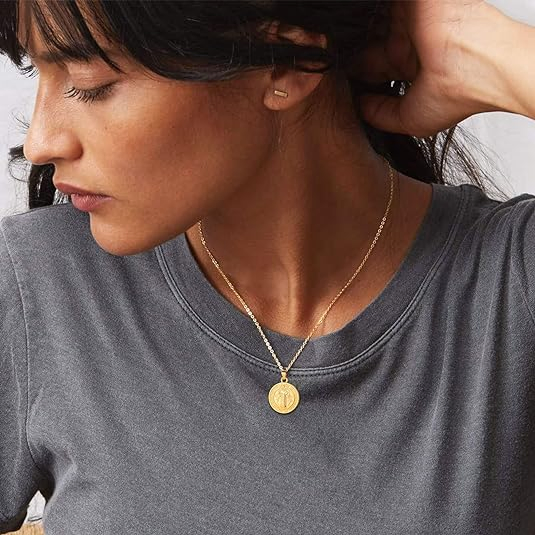 925 Sterling Silver Round Coin Medallion Necklace Talisman Amulet Jewelry Saint Benedict Cross Jesus Pendant Necklace