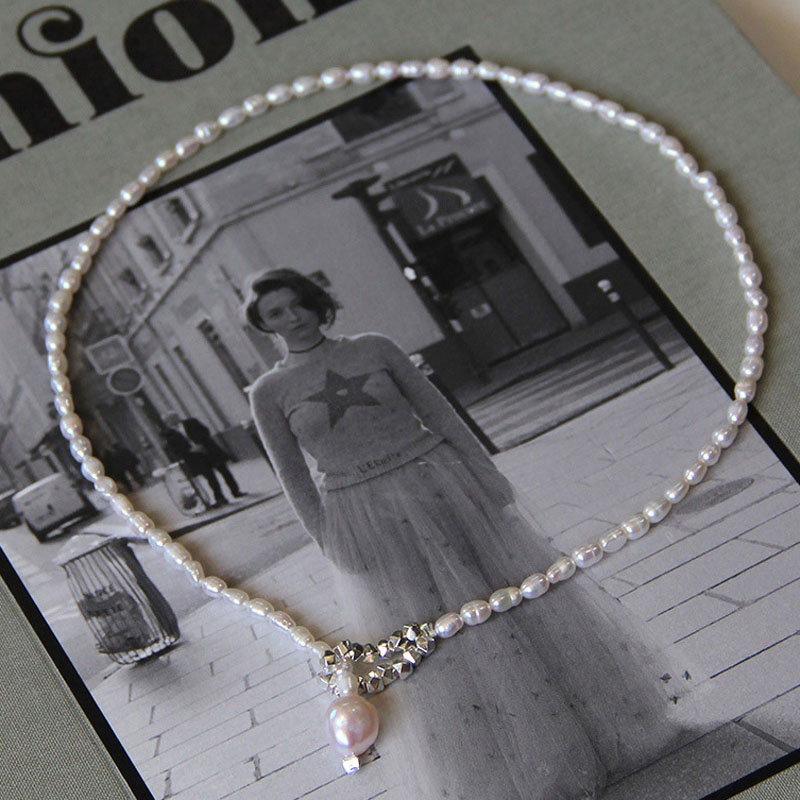 Freshwater Pearl Baroque Pearls Necklace Silver Jewellery