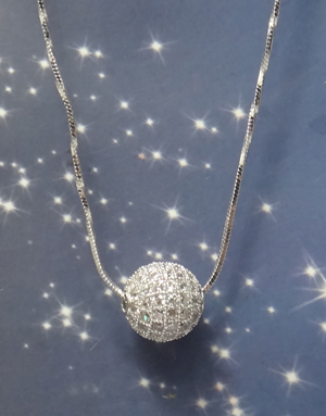 Rhodium Plating 18K Gold Plating Cubic Zirconia 91PC 925 Silver jewelry Pendants