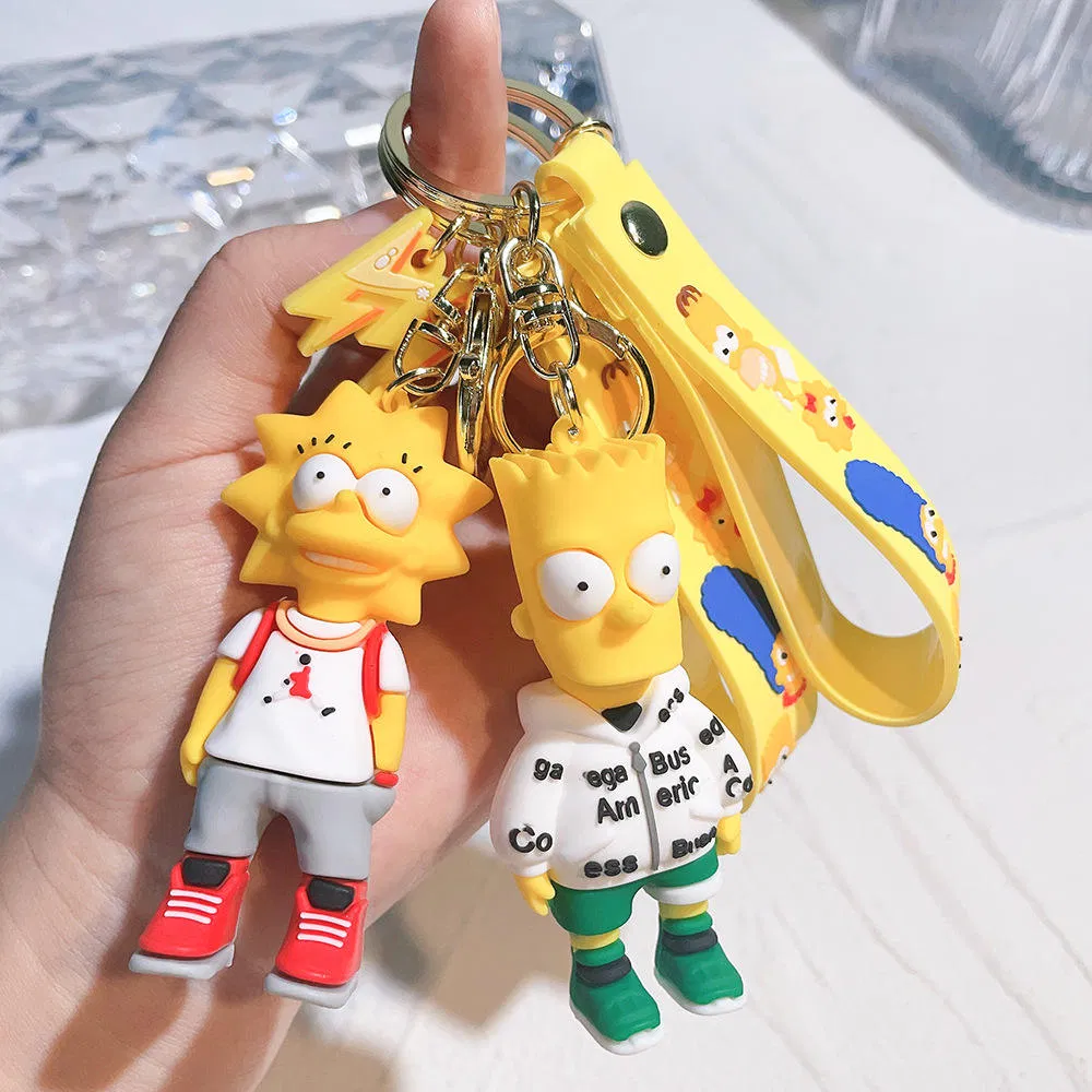 Multi-Layered 3D PVC Industrial Safety Equipment Tags Customizable Textured Surface OEM Keychain