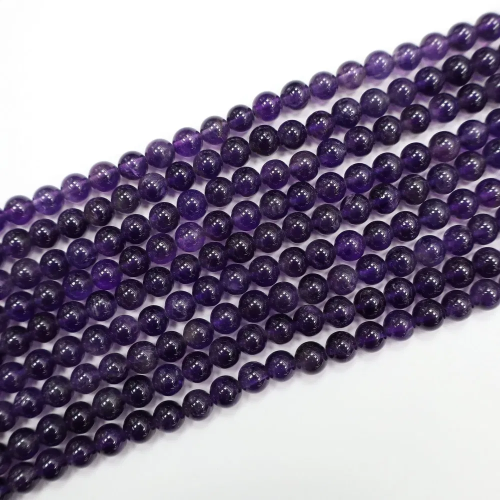 Amethyst Round Bead Strand
