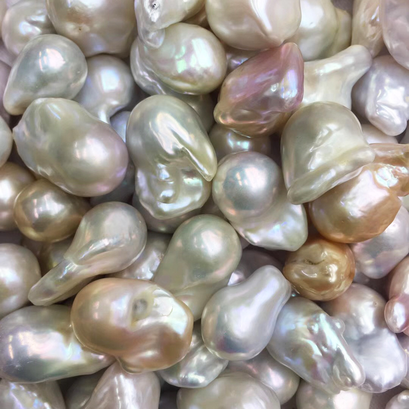 Wholesale Price Natural Loose Baroque Pearl 10-17 mm Full Hole 1A-3A Irregular Baroque Pearl