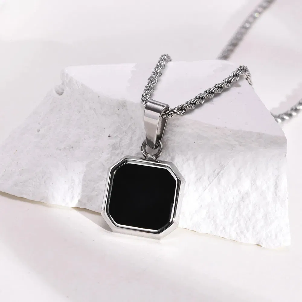 Stainless Steel Pendant for Men 26*15mm (Including Chain 60cm)