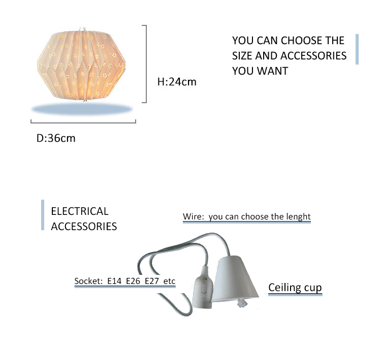 Origami Decagon Paper Easy Fit Pendant