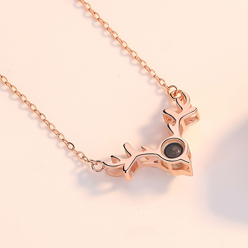 Choker Trendy V Shape Pendant Necklace S925 Sterling Silver