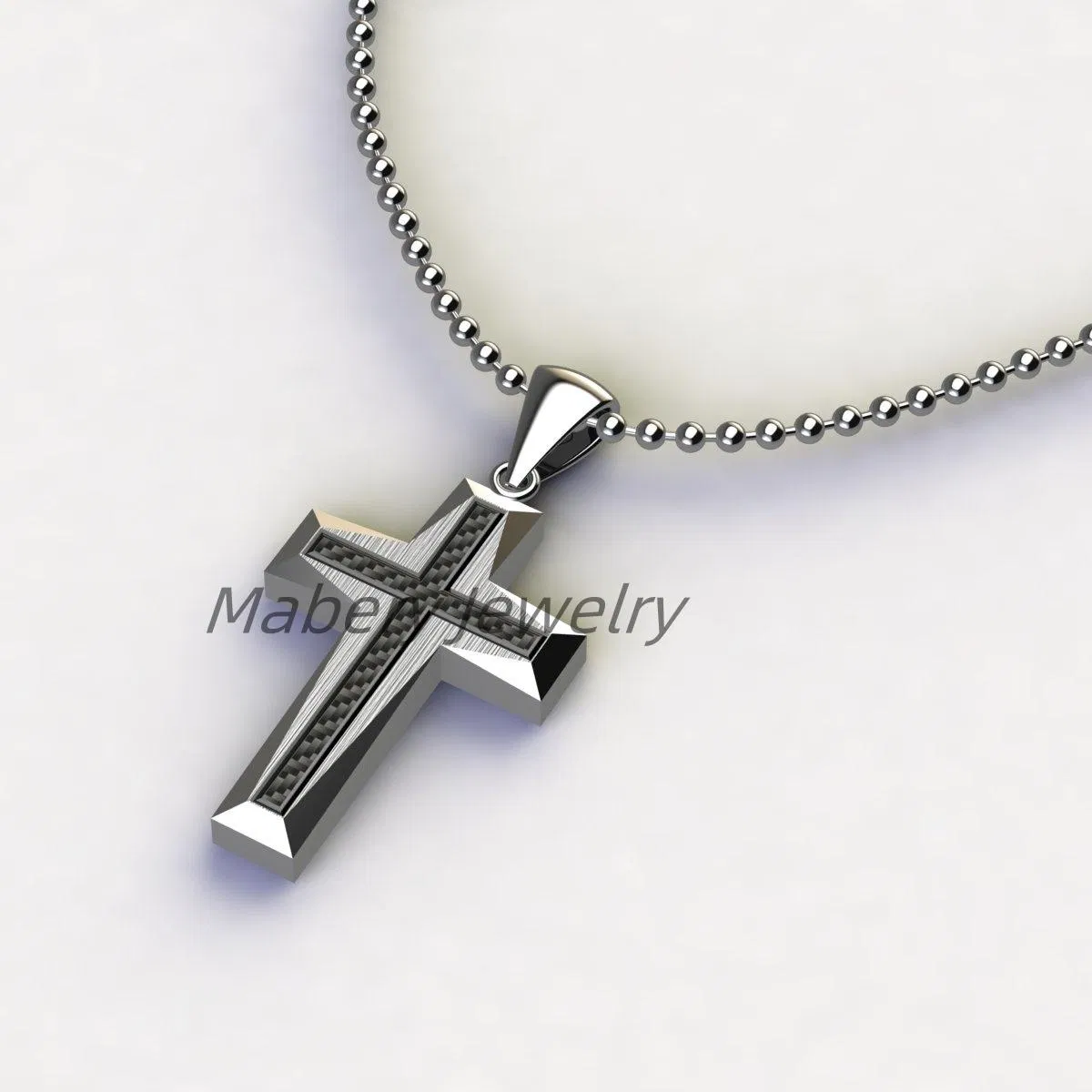 Modern 3D Geometric Pendant in Durable Titanium Steel