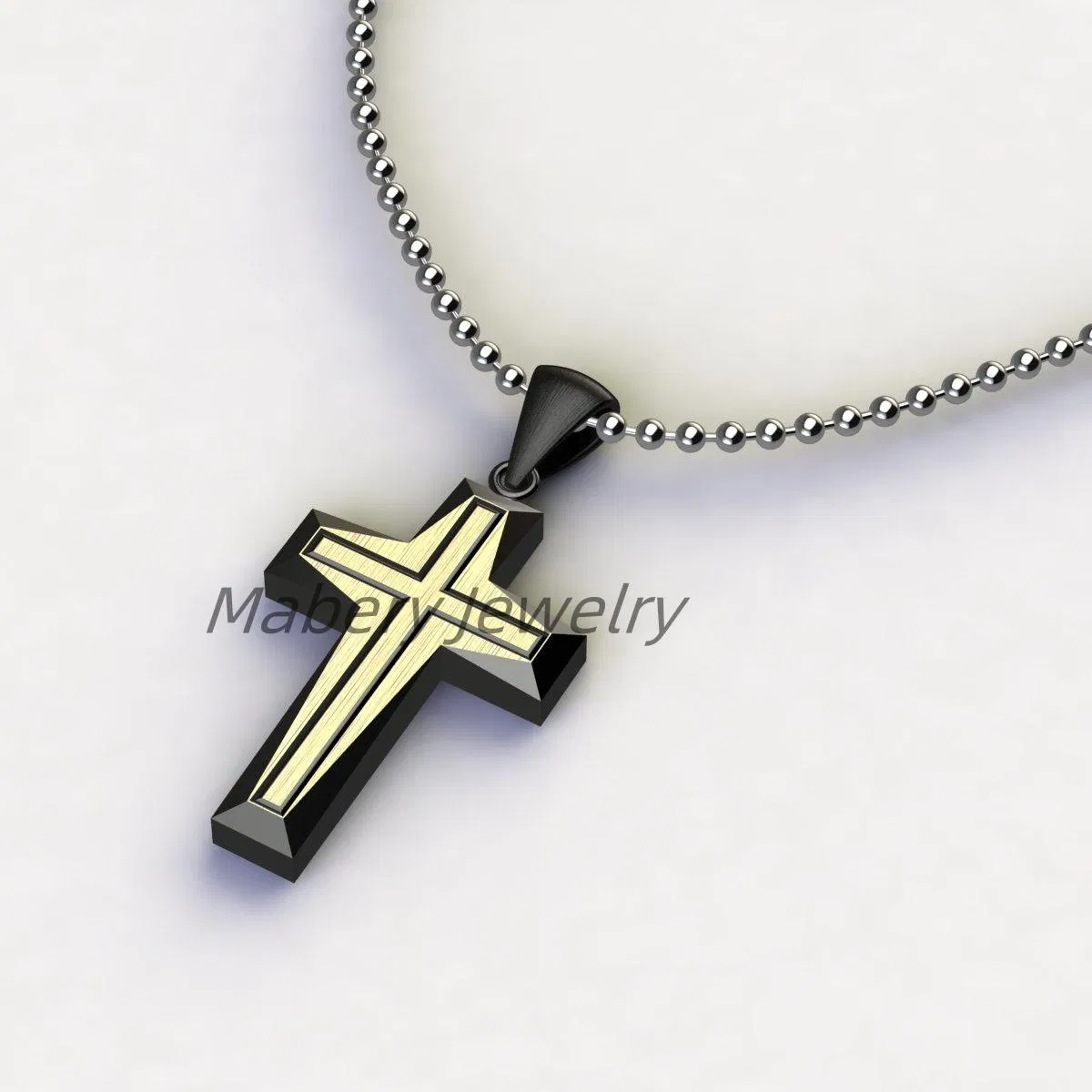 Modern 3D Geometric Pendant in Durable Titanium Steel