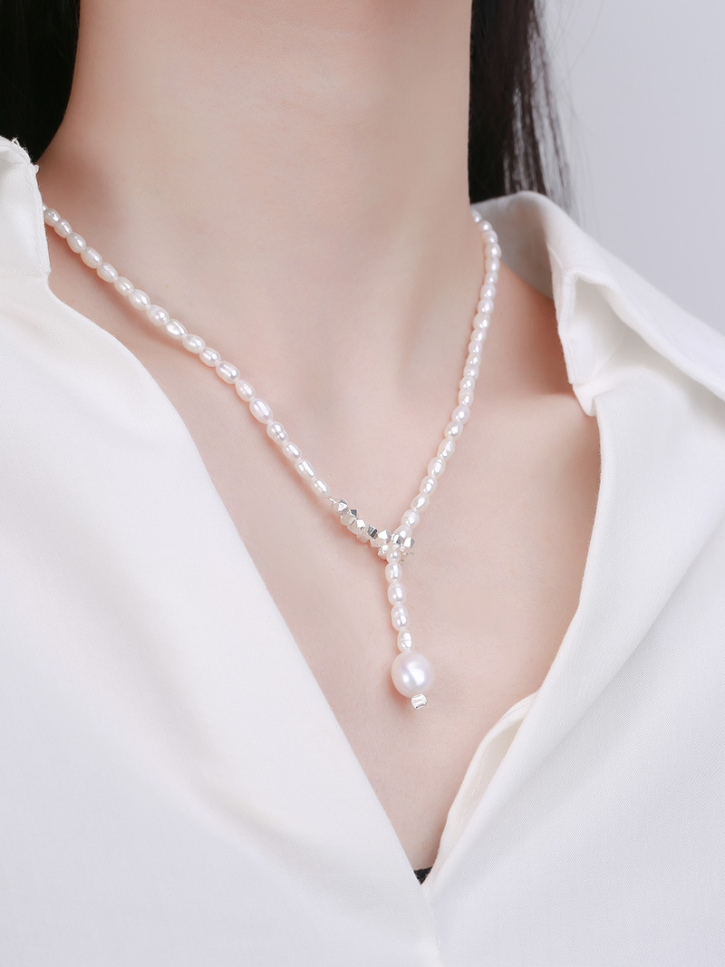 Freshwater Pearl Baroque Pearls Necklace Silver Jewellery