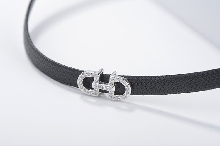 Fashion Jewelry Korean Circle Black Neck Chain String Lori Short Choker