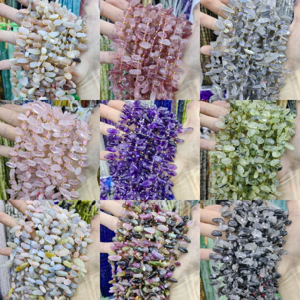 Irregular Natural Mixed Long Tooth Crystal Semi-Precious Stone Agate Gravel Beads