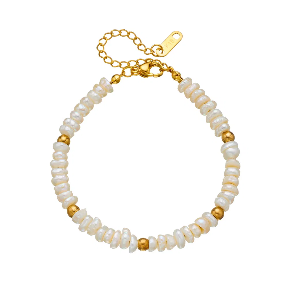 Exquisite Baroque Freshwater Pearl Bracelet for Elegant Style