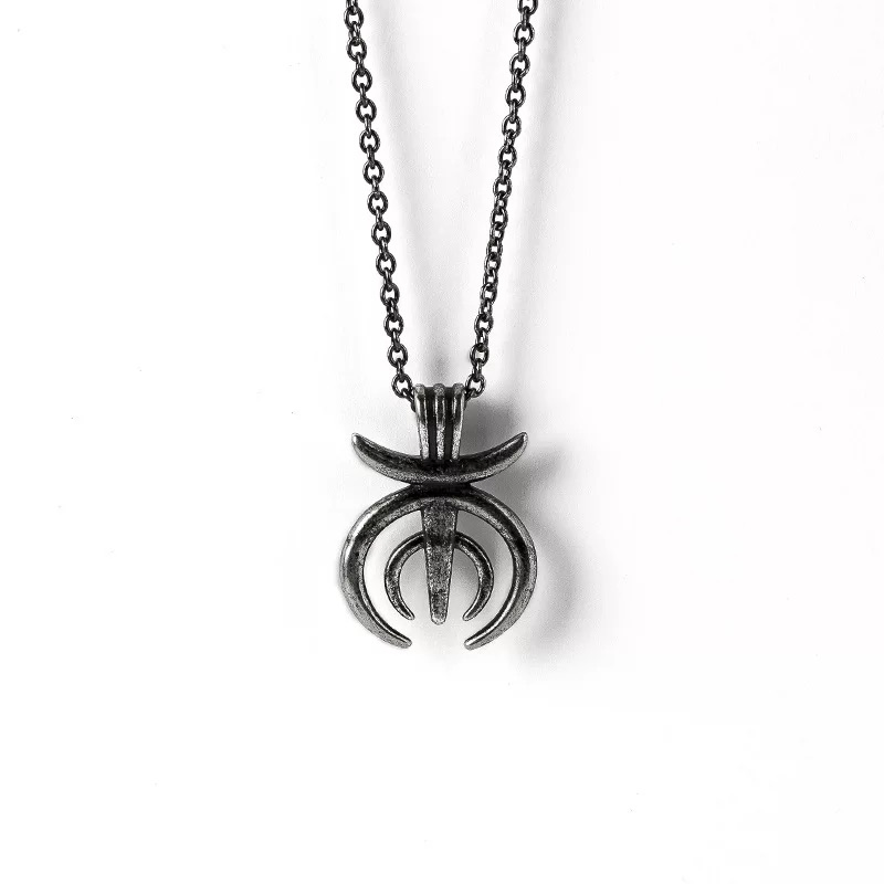 Fashion Antique Silver Color Horn Jewelry Necklace