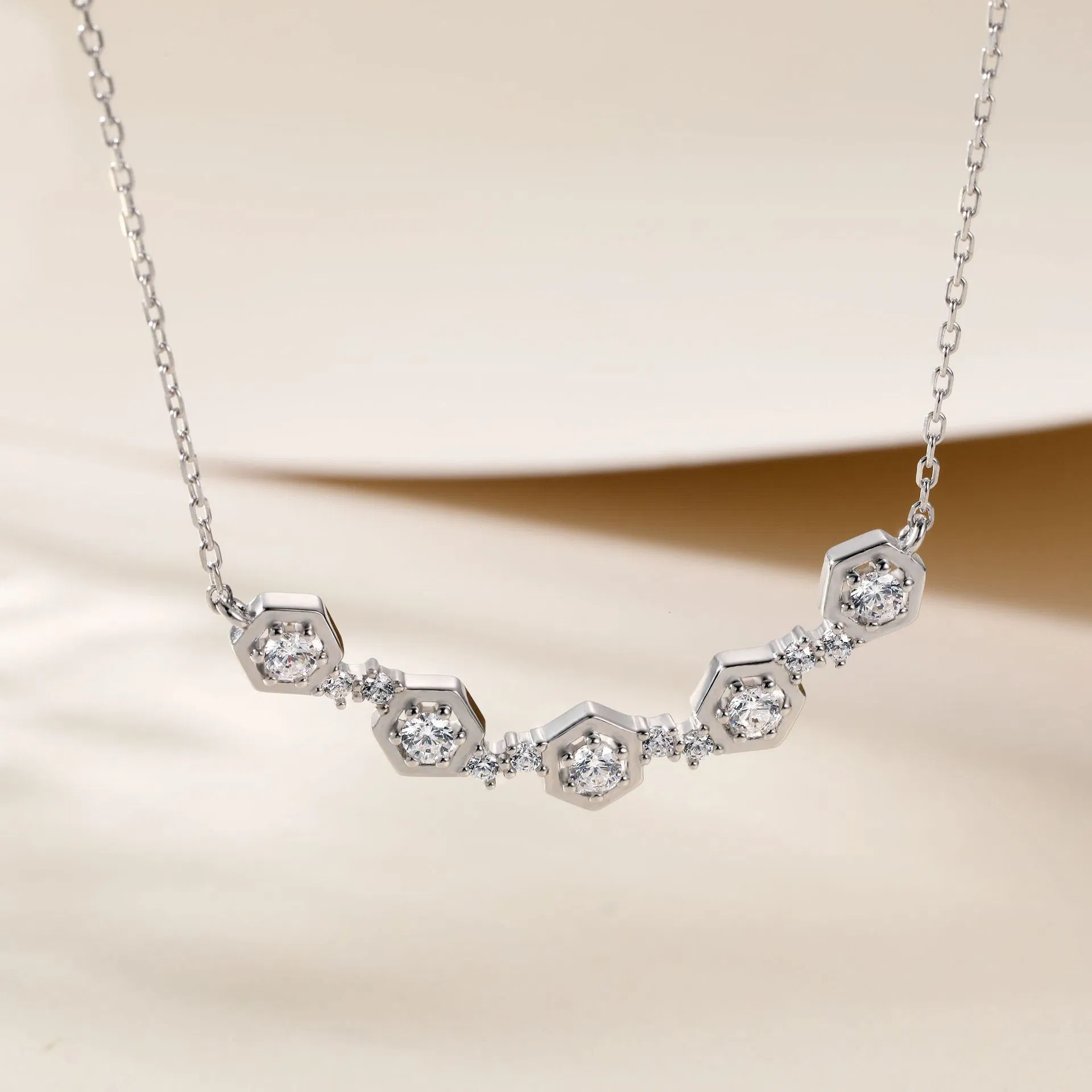 S925 Sterling Silver Personalized Women's Versatile and Fashionable Sterling Silver Pendant Necklace