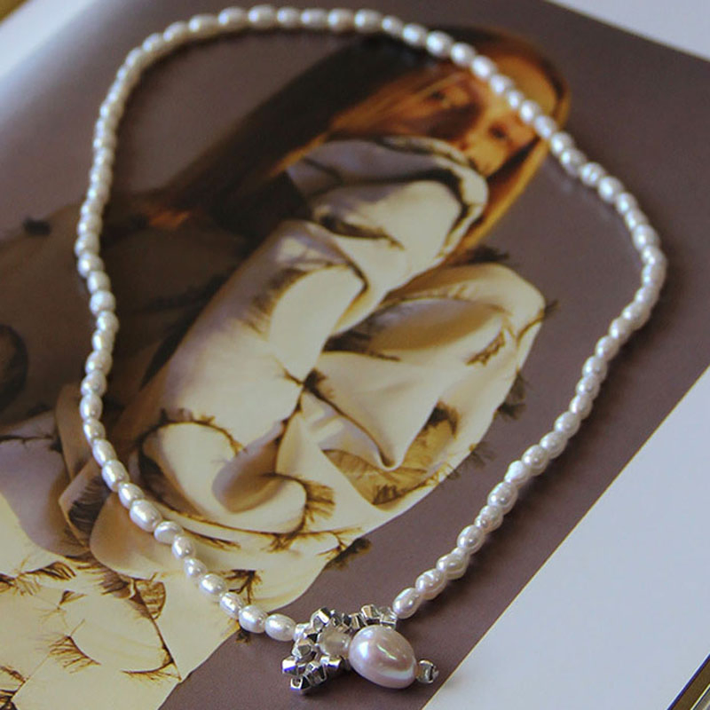 Freshwater Pearl Baroque Pearls Necklace Silver Jewellery