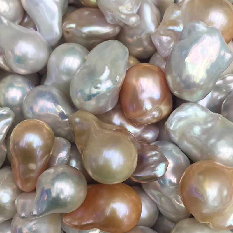 Wholesale Price Natural Loose Baroque Pearl 10-17 mm Full Hole 1A-3A Irregular Baroque Pearl