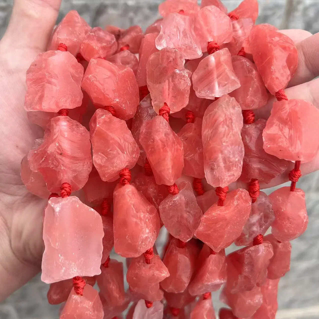 Natural Irregular Unpolished Rough Raw Stone Crystal Beads for DIY Jewelry Accessories