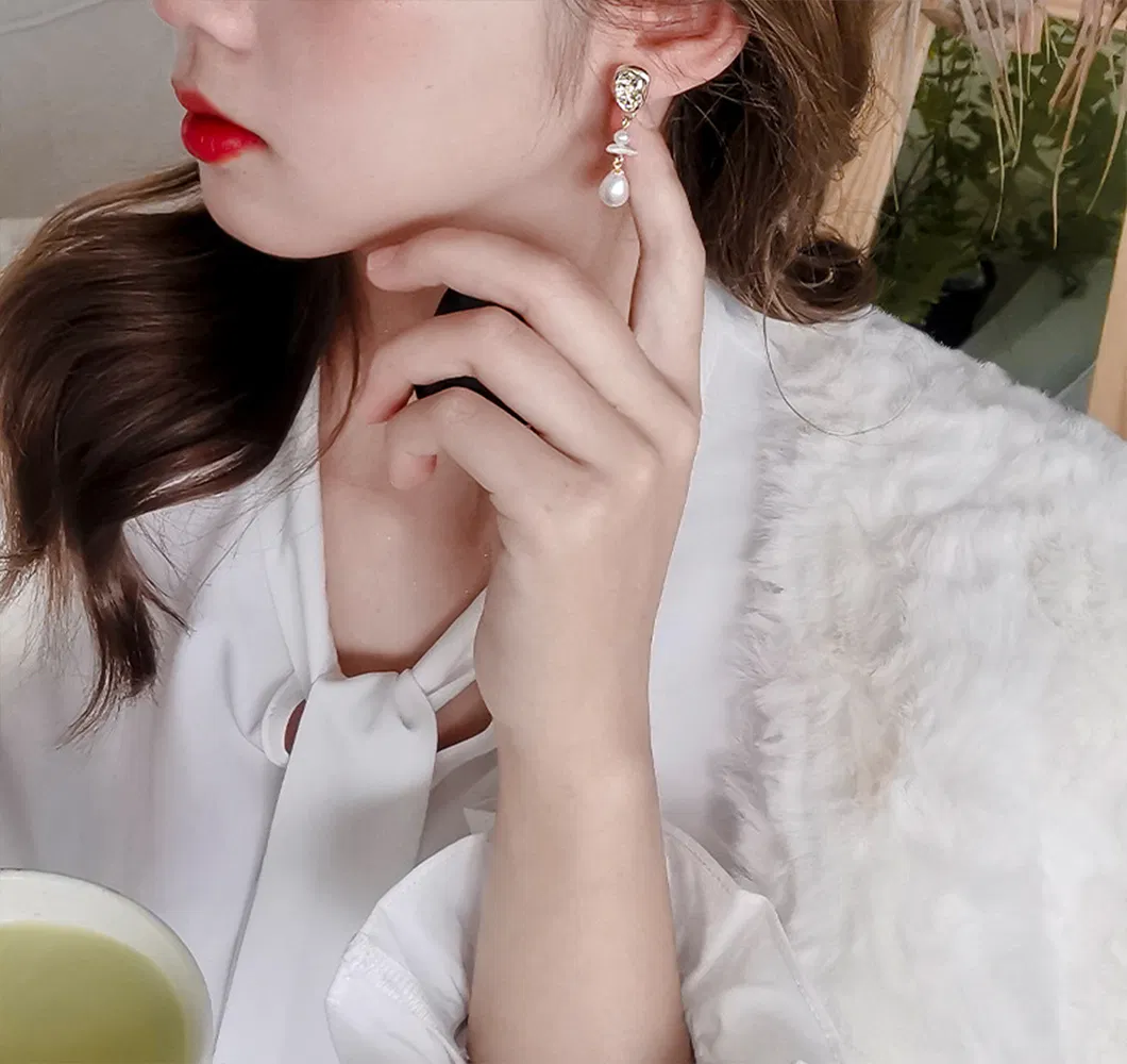 S925 Sterling Silver Baroque Pearl Earrings