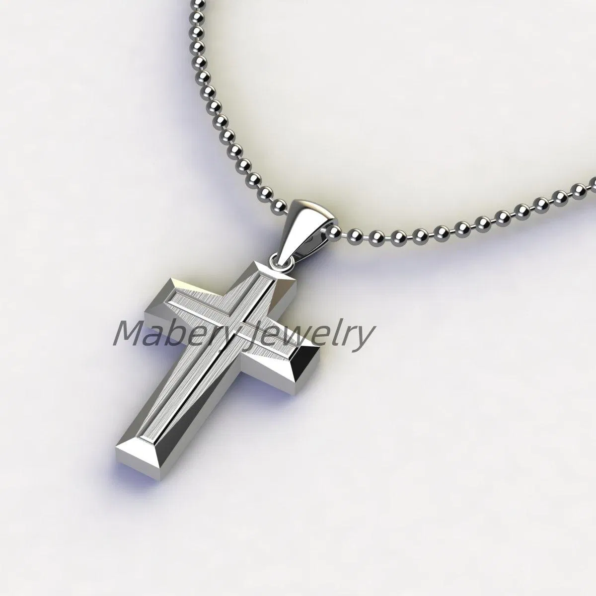 Modern 3D Geometric Pendant in Durable Titanium Steel