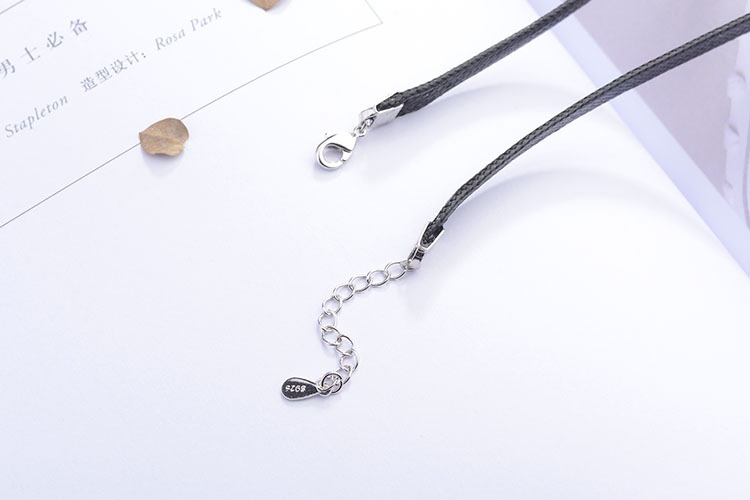 Necklace Short Black Rope Pearl Pendant Wholesale Choker