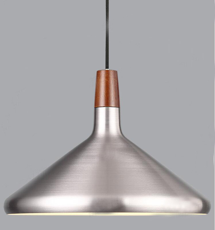 Nordic Style Aluminum Hanging Lamp Decorative Interior Wood Chandelier Lighting