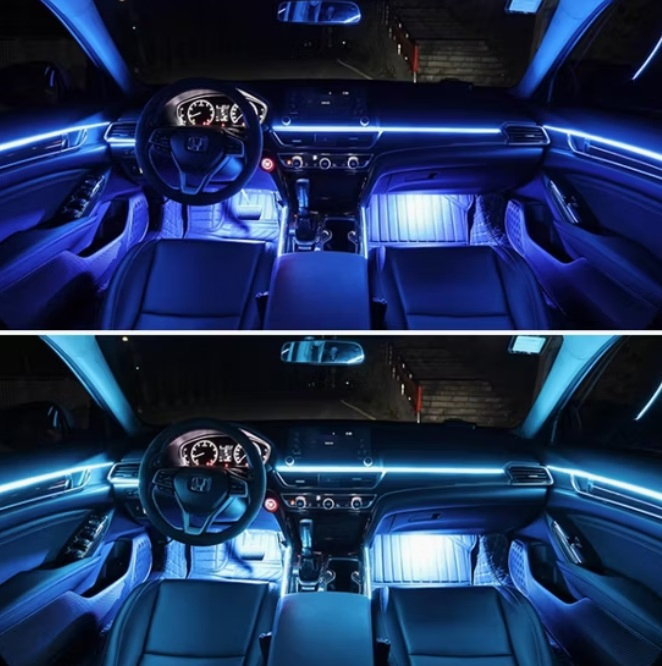 Wholesale Price Factory RGB Dynamic Symphony Car Interior Light 18 in 1 Ambient Atmosphere LED Light Kit for Car Decorative