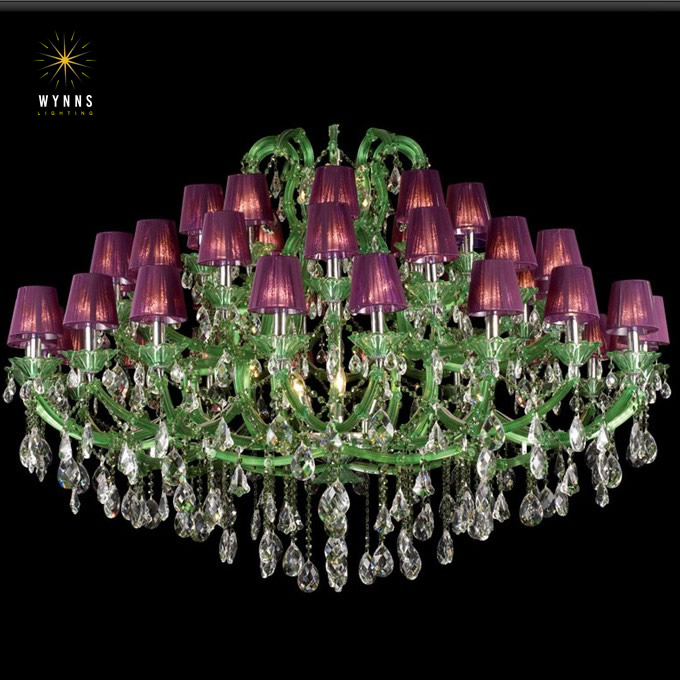 Large Murano Glass Chandelier Pendant Lighting Vintage Nordic Style Hotel Lobby Restaurant Bar Hanging Decorative Ceiling Lamp
