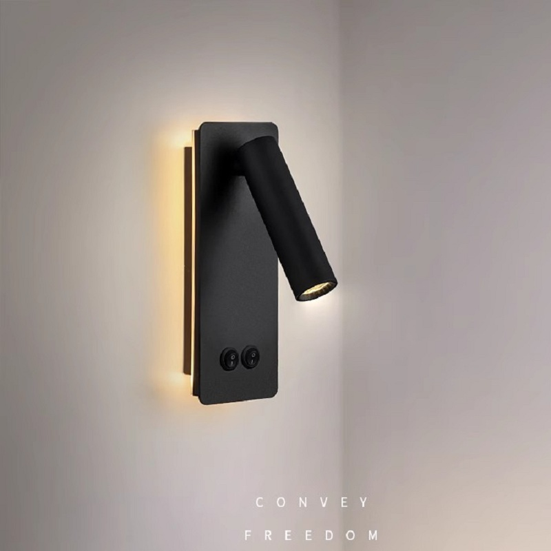 Hotel Bedhead Wall Sconce with Plug LED Indoor Lighting Decorative Lamp