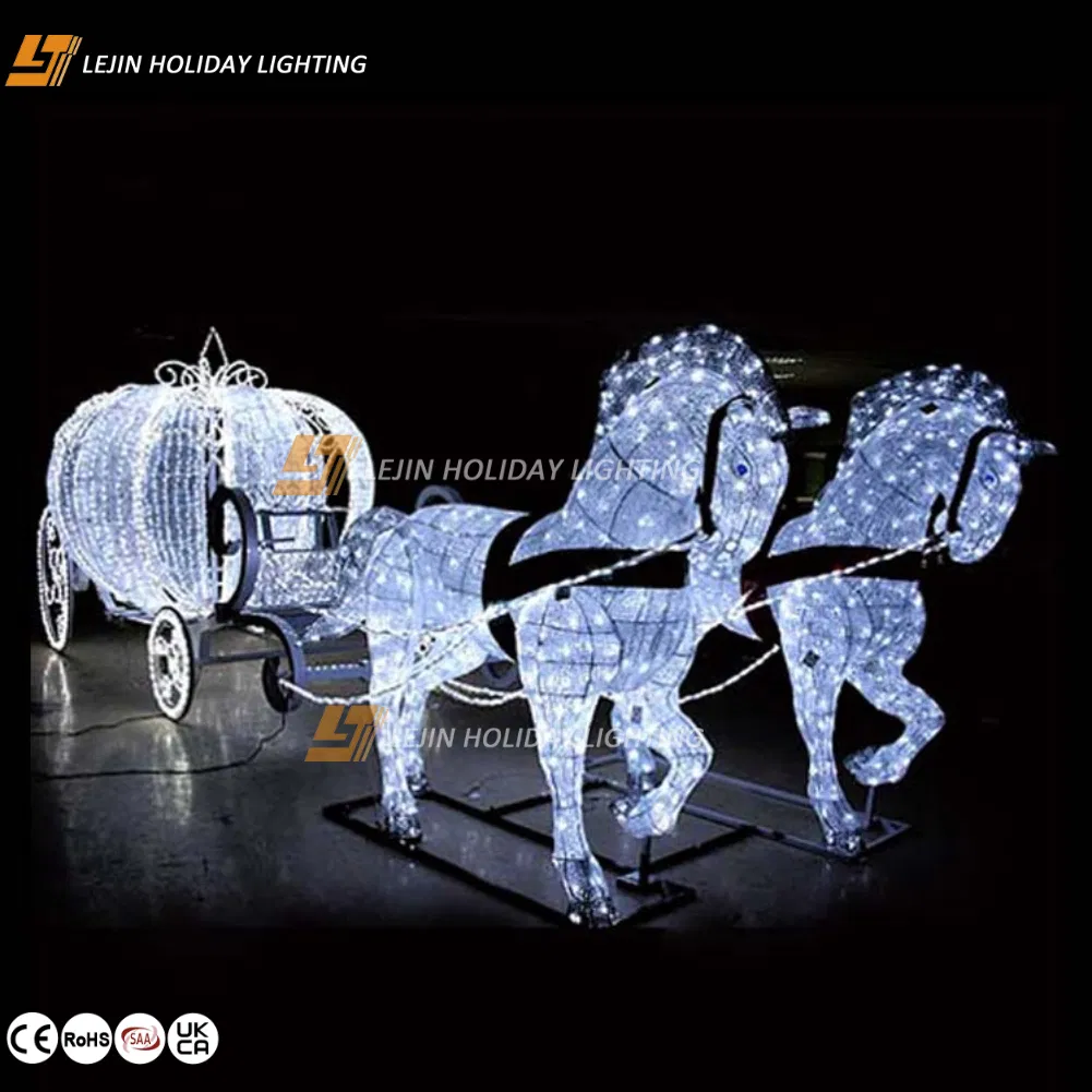 Outdoor Waterproof Holiday Shopping Mall Decorative Lighting Carriage