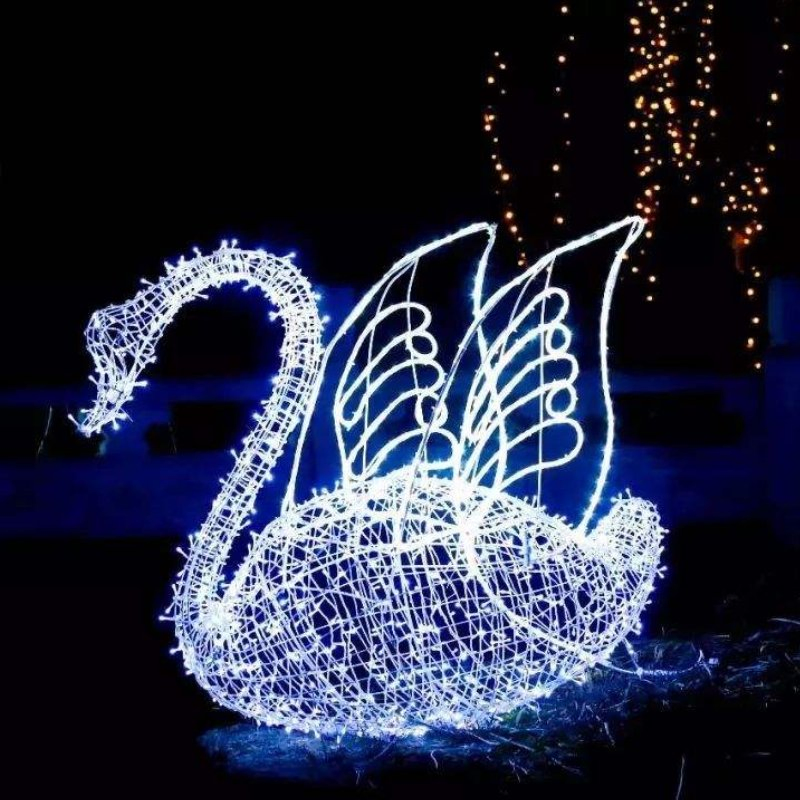 Outdoor Giant Christmas LED Lighting Arches / Reindeer Motif Lights / Santa Claus Decorative Lighting for Sale
