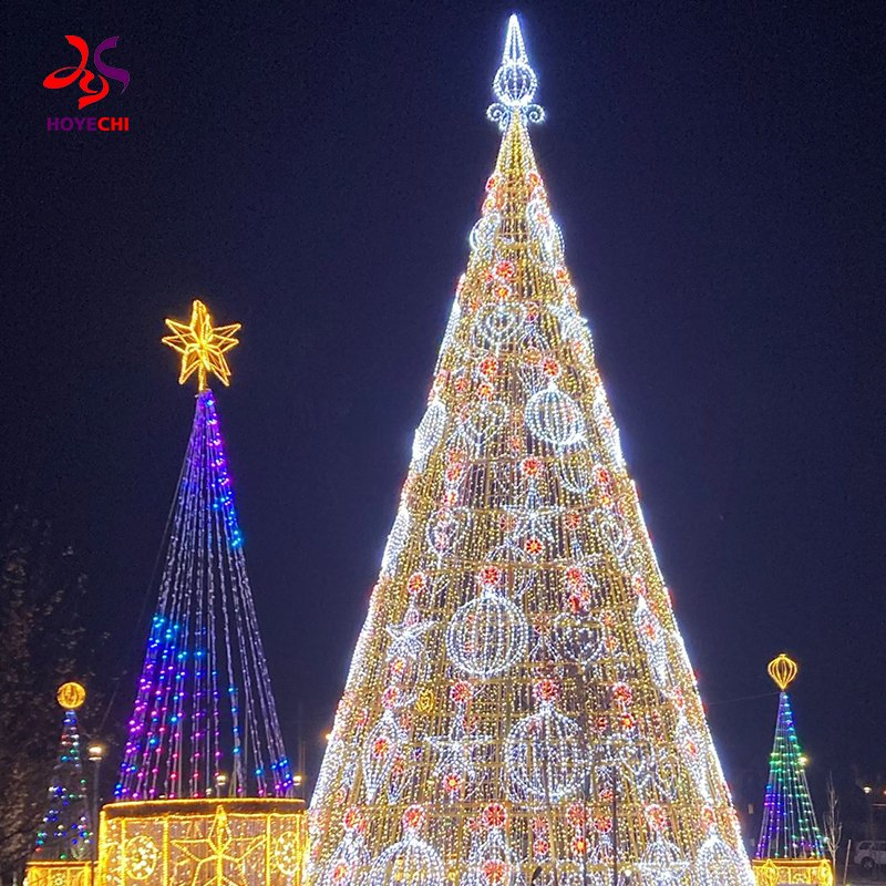 Customizable LED Giant Christmas Tree Outdoor Decorative Lighting