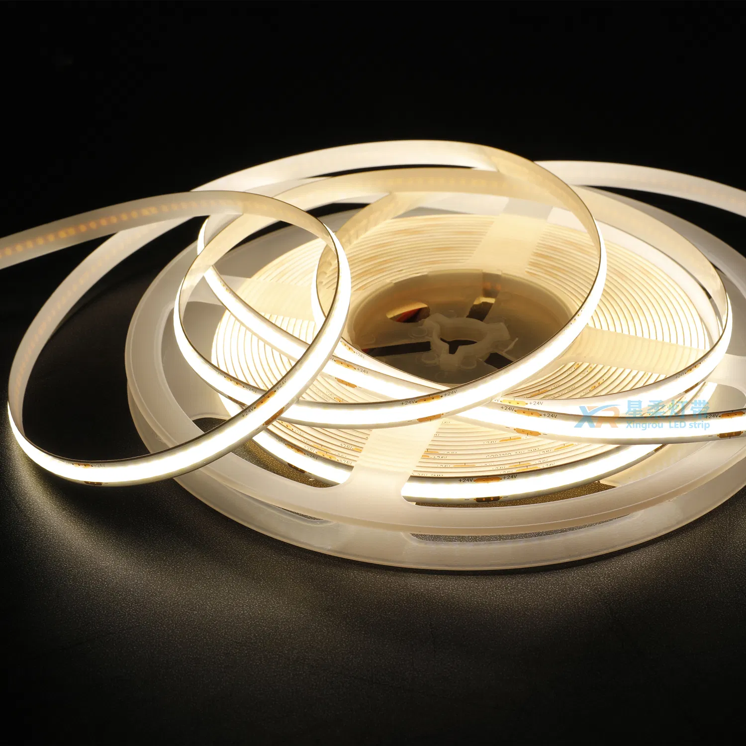 Customized 24V 320d 480d COB LED Strip Light Lighting with 8000K CCT for Chic Design