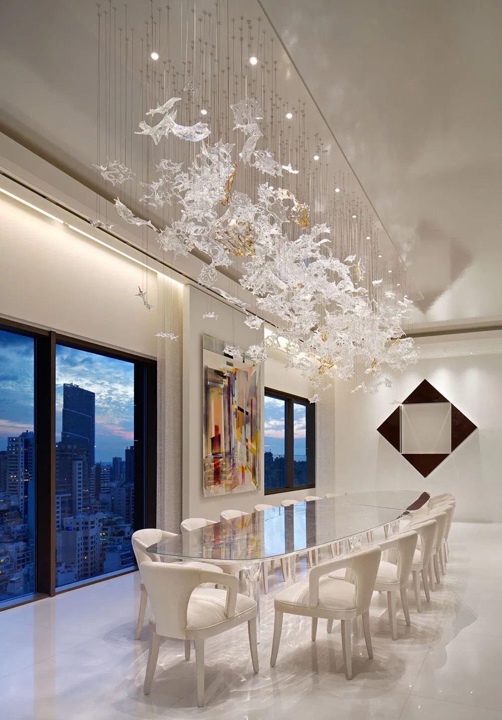 Custom Glass Blade Art Design Pendant Lamp 2