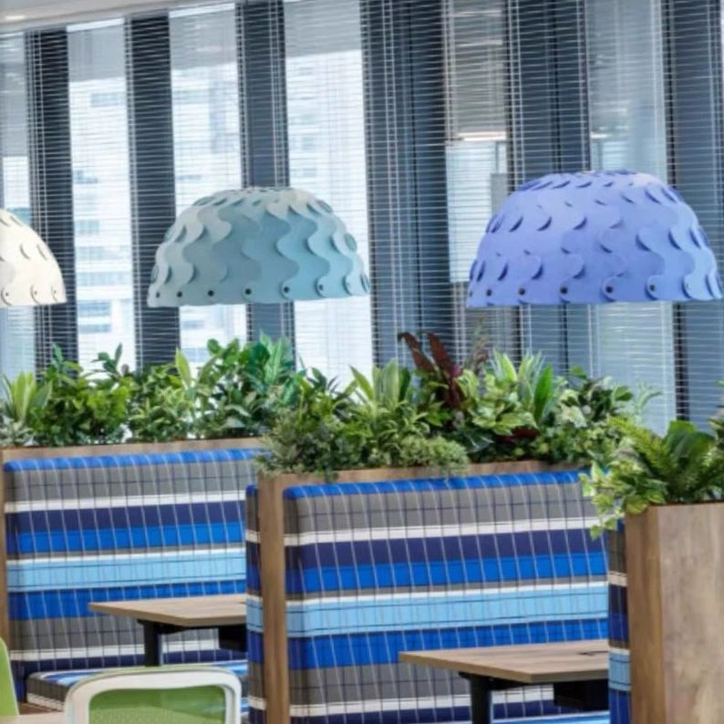 Customized Modern Chandelier Fashion Design with Sound-Absorbing Felt for Living Room Office Restaurant Decorative Lighting