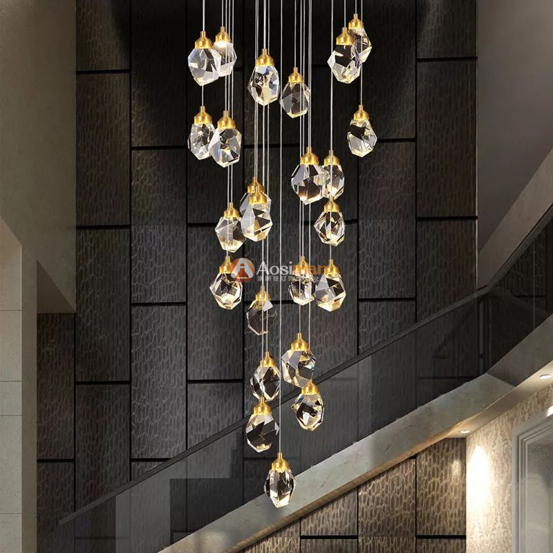 Home Decor Dining Table Hanging Chandelier Hotel Lobby Decorative Lighting for Restaurant