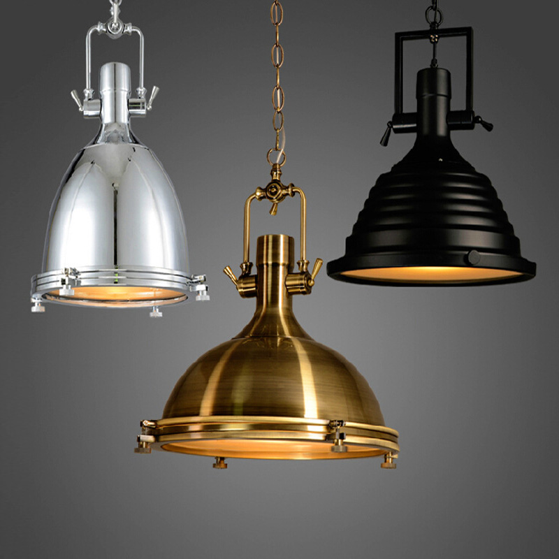 Industrial Vintage Indoor Restaurant Retro Robles Black Iron Luminaire Decorative Lighting Glass 60 90 Dining Room Light 10000