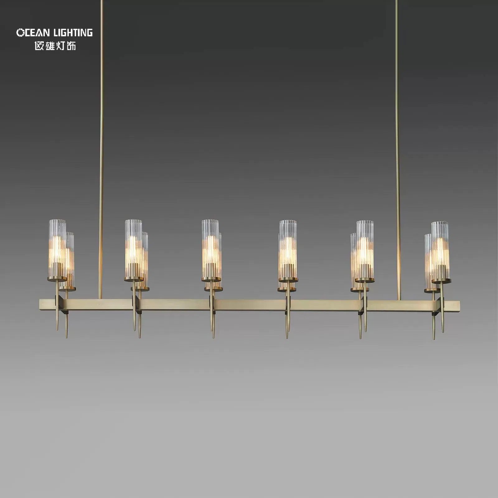 Living Room Lamps LED Bedroom Metal Decorative Pendant Light Chandelier Lighting