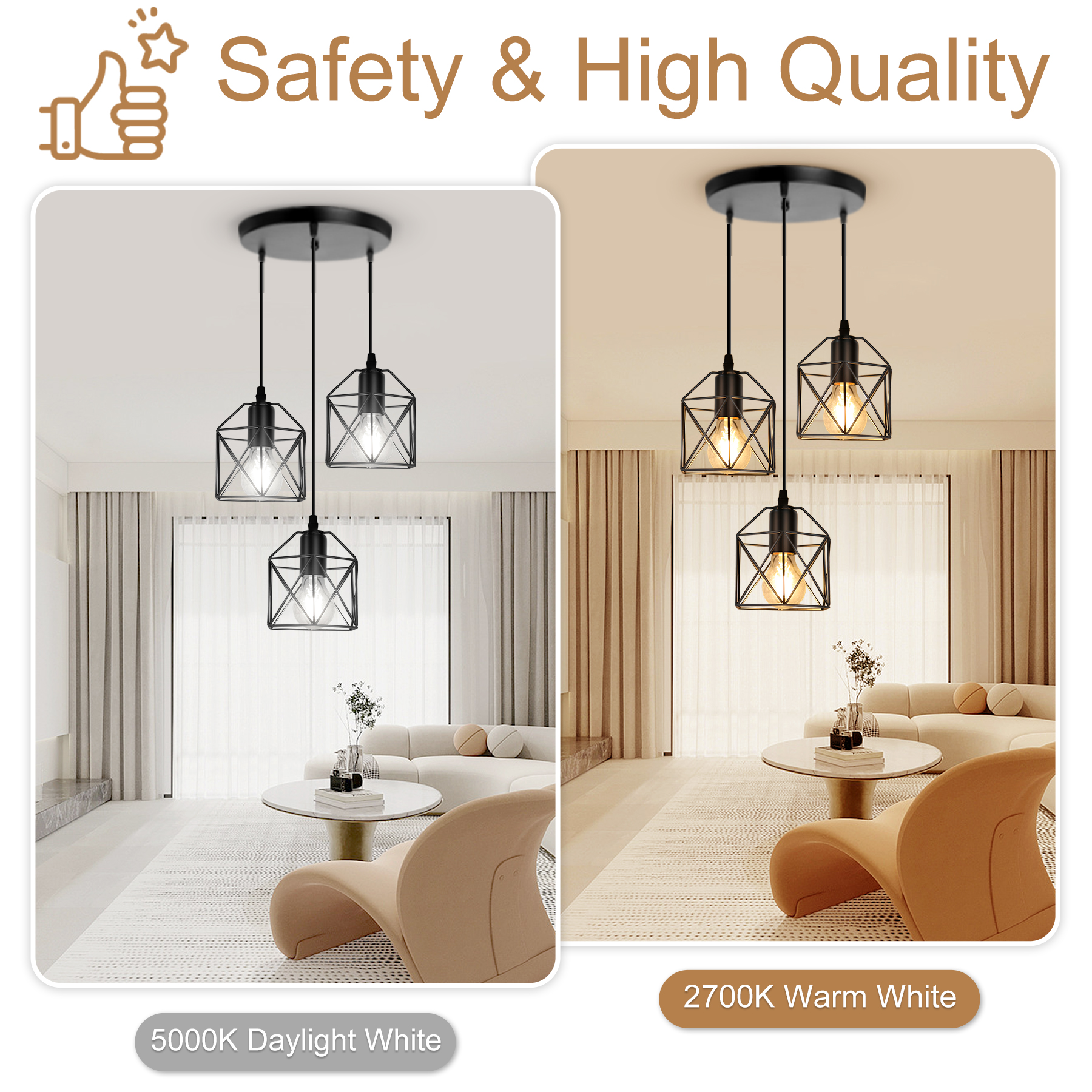Hot Sale Industrial Iron Cage Decorative Lights Vintage E26 Dining Ceiling Lights/Led Dining Pendant Lamp/Pendant Lights