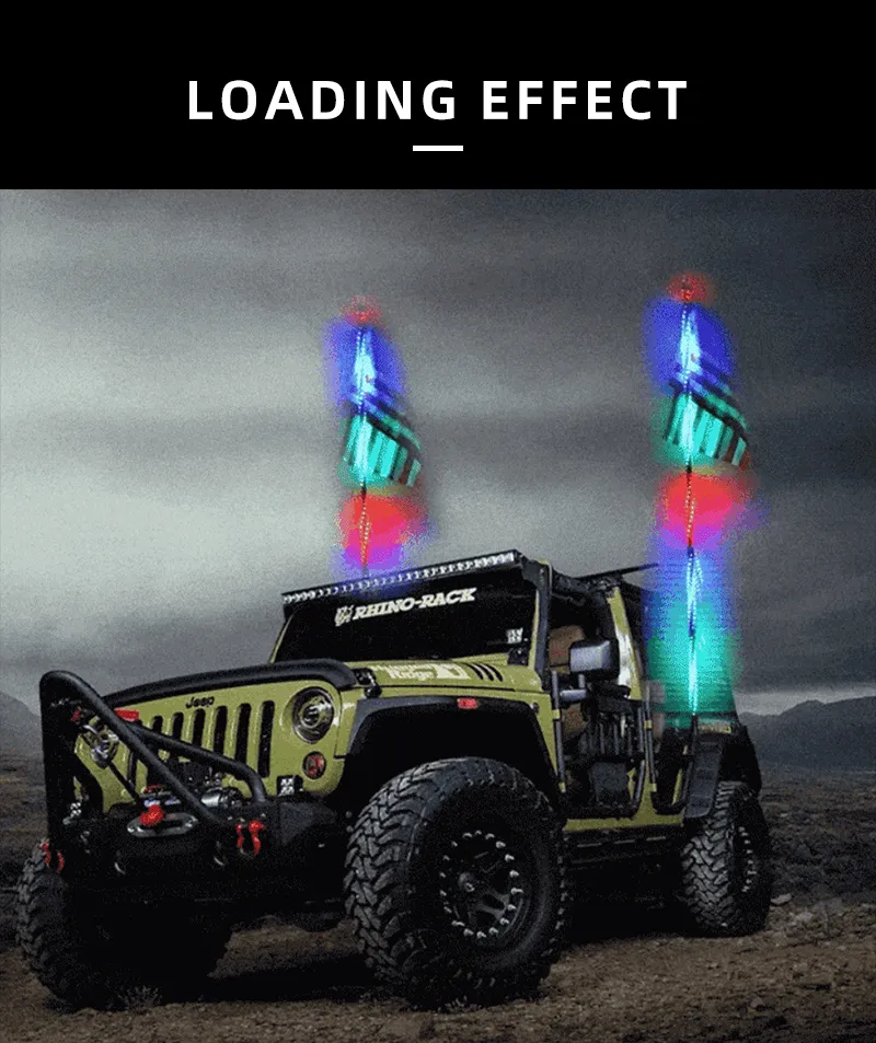 Car Interior LED Whips Light 9