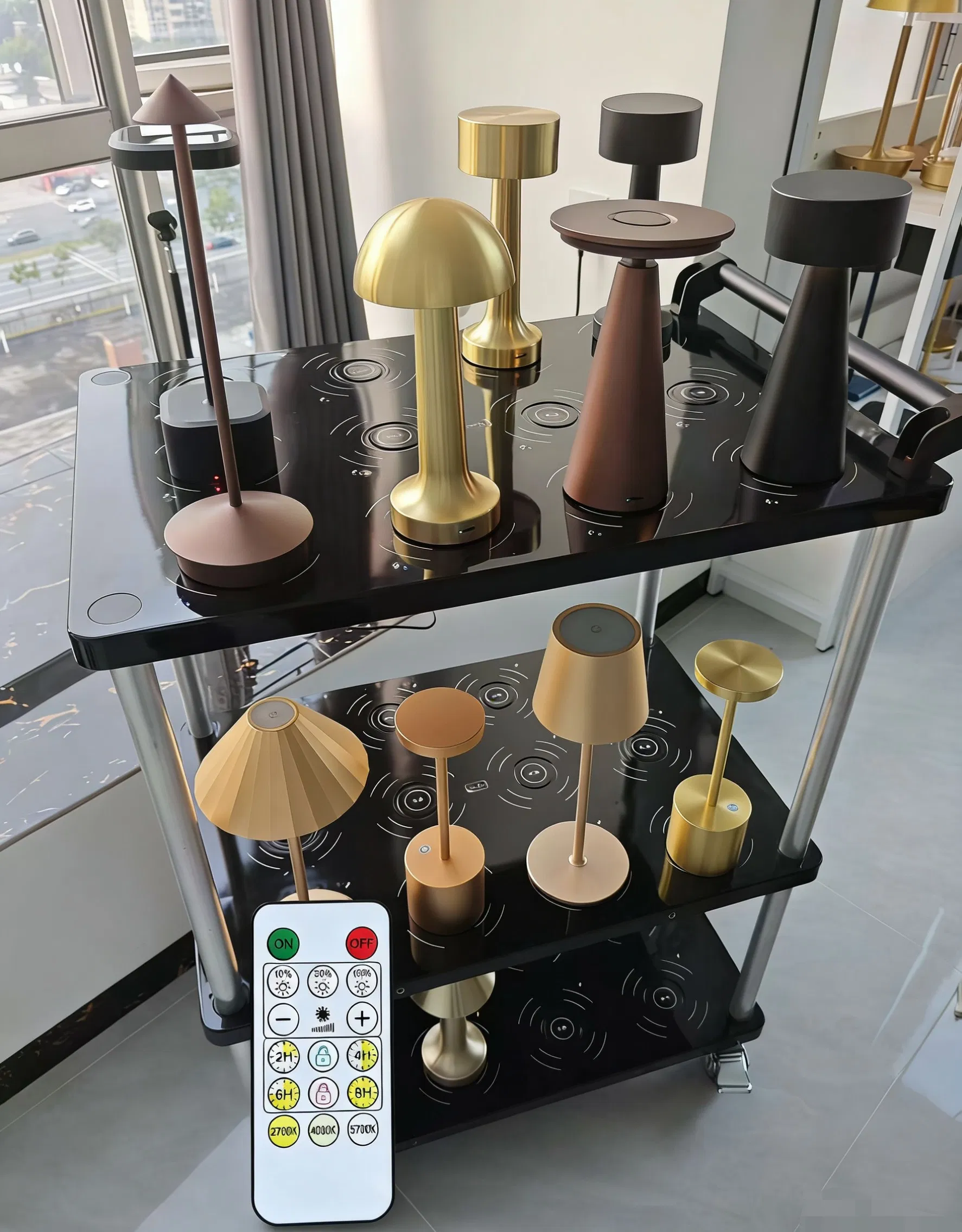 Aluminium Alloy Touch Dimmable Hotel Restaurant Decorative Lighting