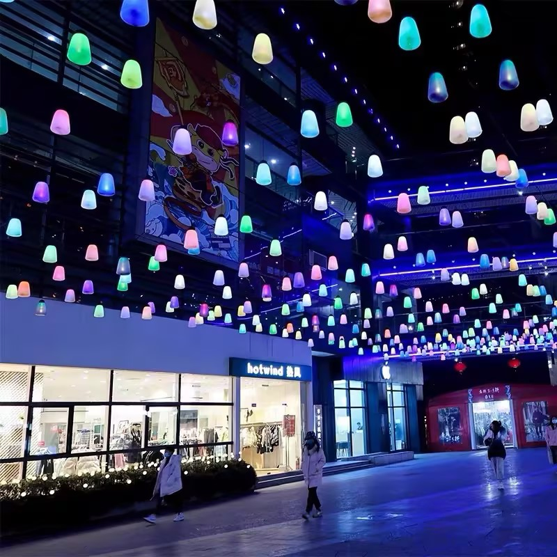 Magic Hanging Festival Decoration Light Outdoor Waterproof RGB Color Changing Ambient Decorative