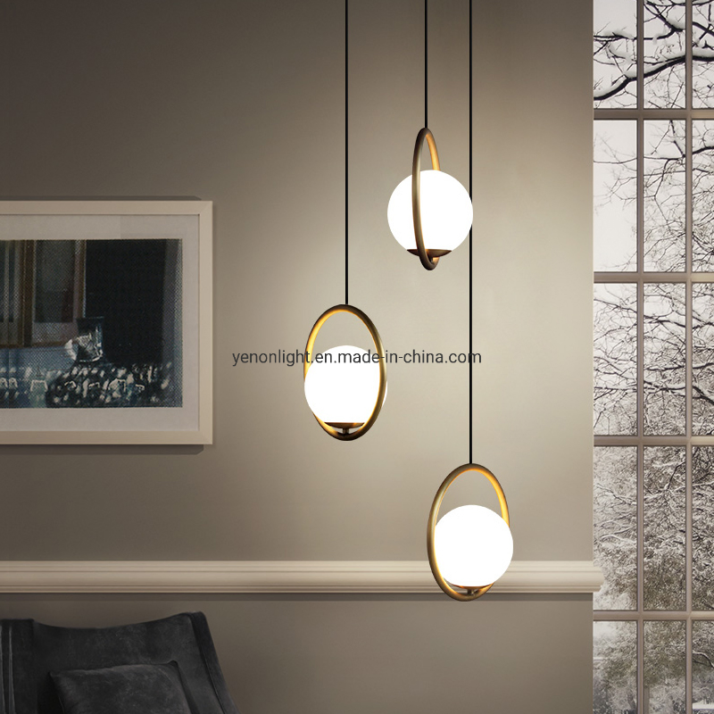 LED Decorative Lighting Pendant Light Around Circle Glass Chandelier Lighting
