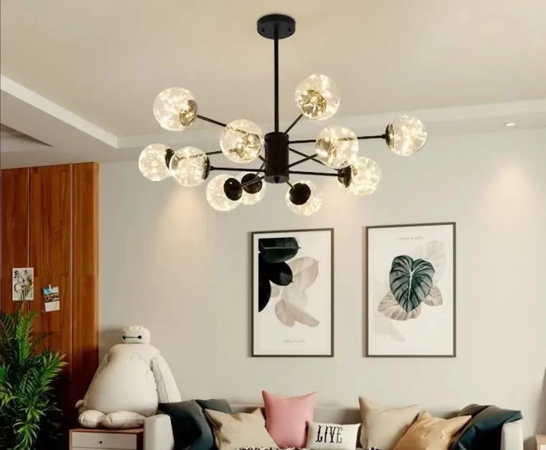 Modern Lighitngs Decorative Living Room Lightings Lamp Bulb Steel Pendant Lightings