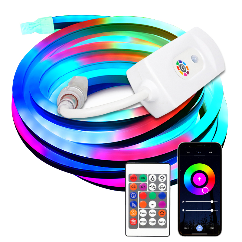 China Direct Supply Custom LED SMD 5050 RGB WiFi LED Christmas Decorative Lighting/Flexible Strip Lighting/LED Smart Neon Lighting