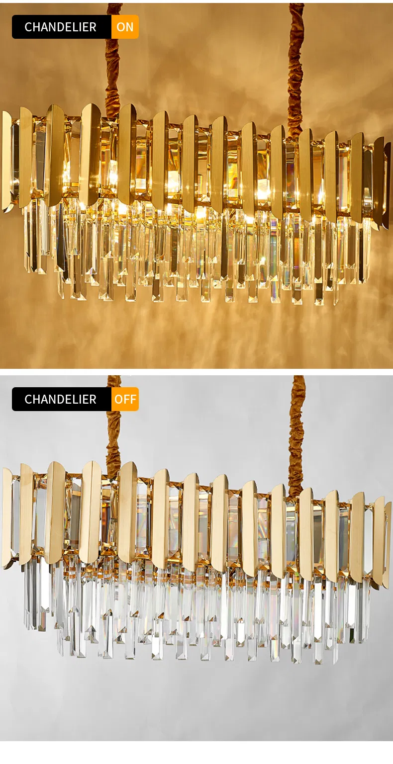 Leather Luminous Crystal Lamp Decorative Ring Lighting for Live Room Modern Chandelier