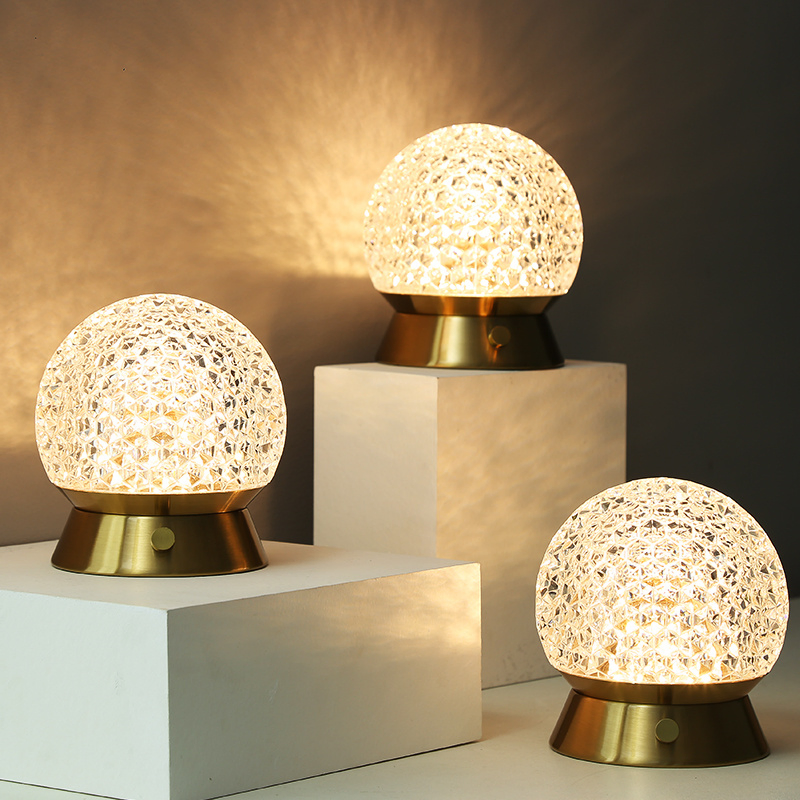 New Crystal Table Light Metal Star Desk AMP Restaurant Bar Dinner Decorative Hot Sale Desk Lights Luxury Indoor Decoration Modern Nordic Acrylic LED Lightings