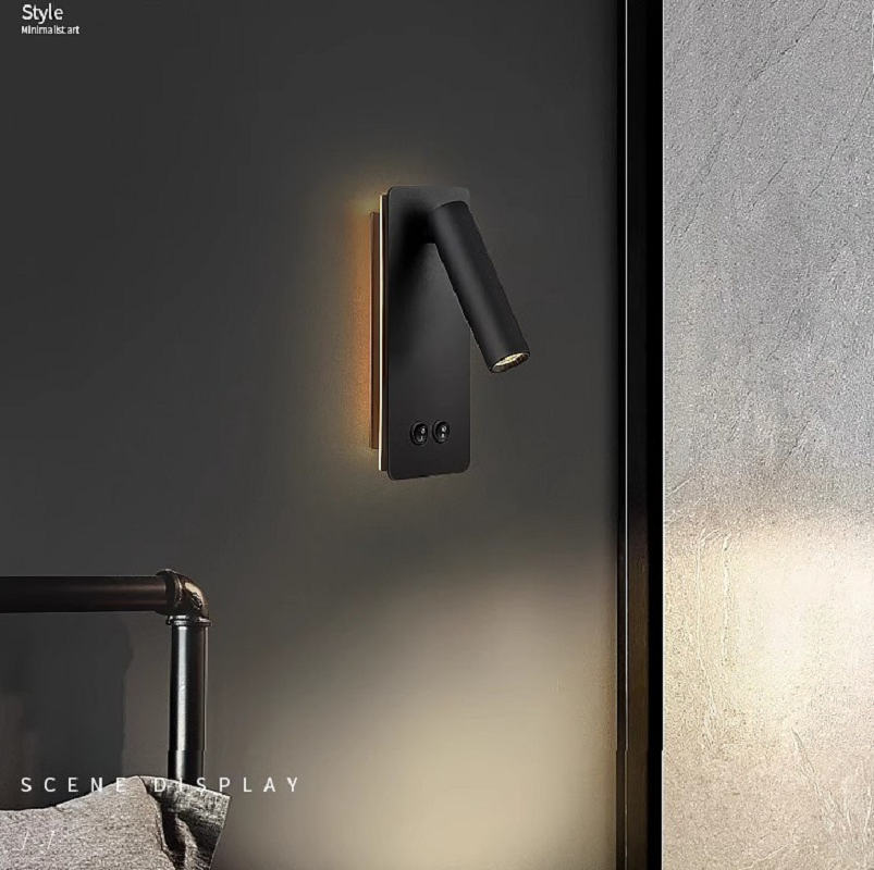 Hotel Bedhead Wall Sconce with Plug LED Indoor Lighting Decorative Lamp