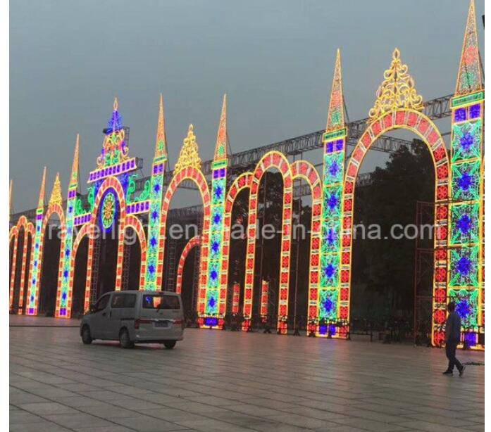 LED Castle Lighting LED Holiday Decorative Lighting Project with Controlling System