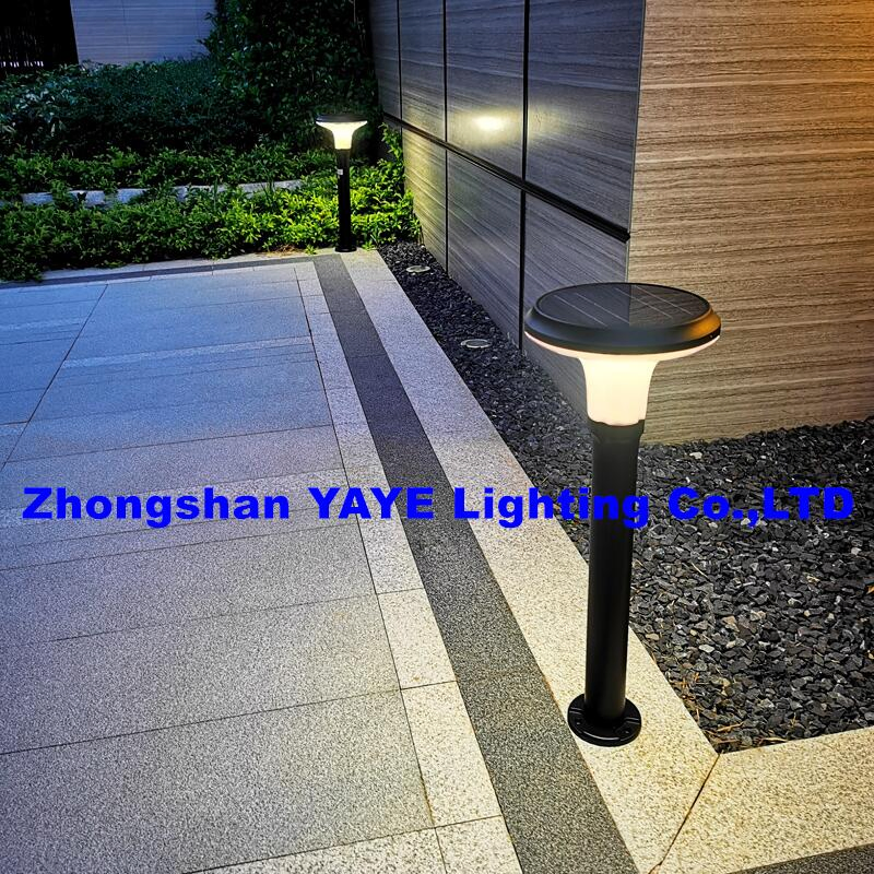 Yaye Hottest Sell 50W Waterproof Outdoor Garden Solar Lights Pathway Decorative Bollard Light Square Lawn Landscape Lighting